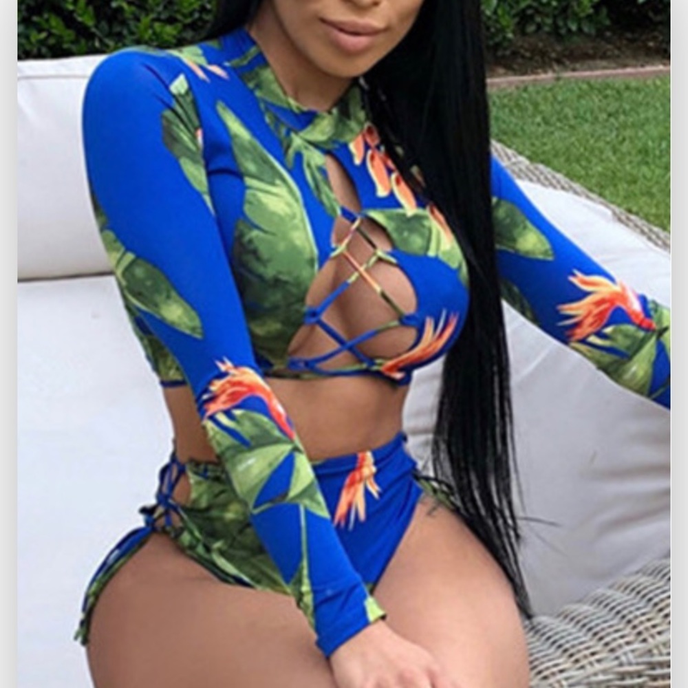 Bikini floral swimsuit